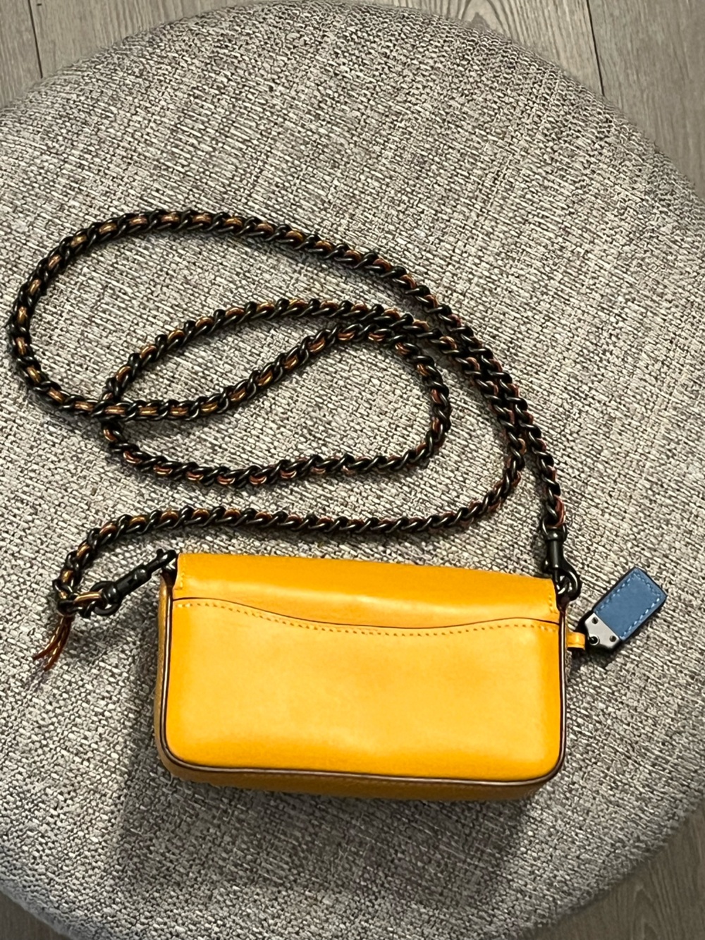 Coach 1941 Link Dinky Kisslock colorful eyelet crossbody gunmetal chain NWOT - Picture 6 of 16